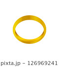 Gold Ring Isolated over White 126969241