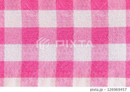 background in a checkered white with pink fabric close up background in a checkered white with pink fabric close up 126969457