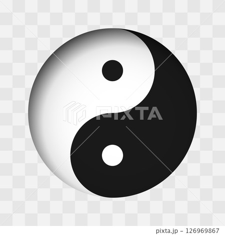 The yin and yang symbol displays two swirling forces, one dark and one light, encompassing balance and harmony in a dynamic interplay. This powerful concept illustrates duality in unity. The yin and yang symbol displays two swirling forces, one dark and one light, encompassing balance and harmony in a dynamic interplay. This powerful concept illustrates duality in unity. 126969867