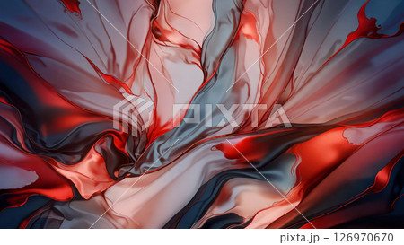 軟らかな布の背景素材　AI生成素材 126970670