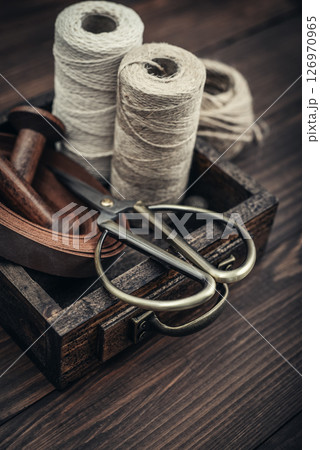 Tools and accessories for handicrafts or gift wrapping 126970965