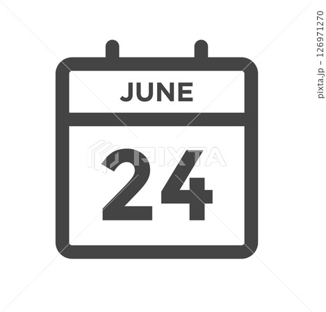 June 24 Calendar Day or Calender Date for Deadlines or Appointment 126971270