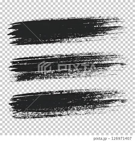 Abstract black brushstrokes with ink splatters on transparent background, expressive artistic texture, modern paint drip, chaotic grunge design element Abstract black brushstrokes with ink splatters on transparent background, expressive artistic texture, modern paint drip, chaotic grunge design element 126971407