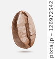 Realistic coffee bean seed. Big coffee bean grain on a white background. Vector illustration. 126972542