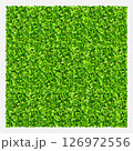 Green grass field background. Texture of green lawn grass. Green grass seamless texture. Vector illustration. 126972556