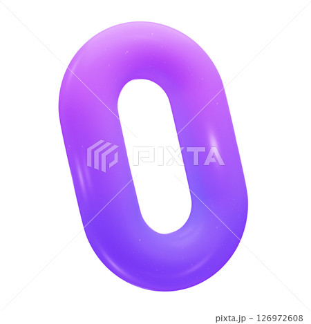 ポップでカラフルな抽象3Dイラスト ポップでカラフルな抽象3Dイラスト 126972608