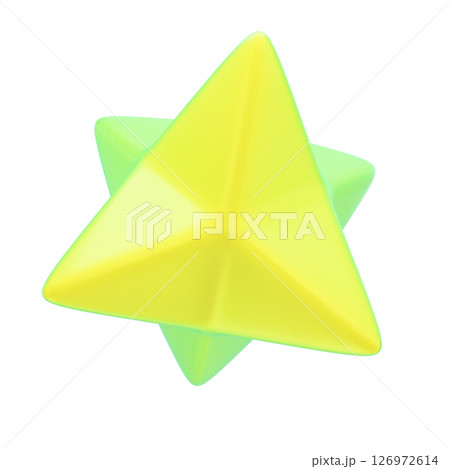 ポップでカラフルな抽象3Dイラスト 126972614