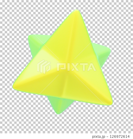 ポップでカラフルな抽象3Dイラスト 126972614