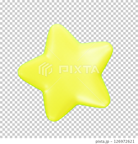 Pop colorful abstract 3D illustration 126972621