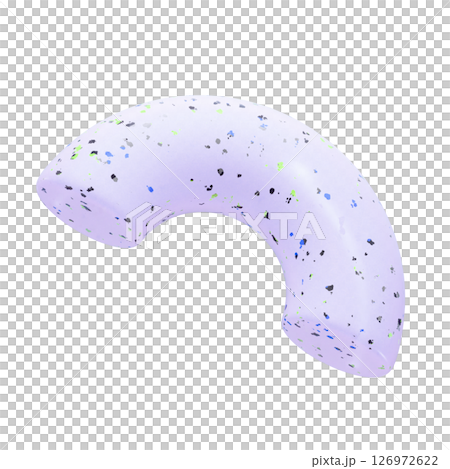 Pop colorful abstract 3D illustration 126972622