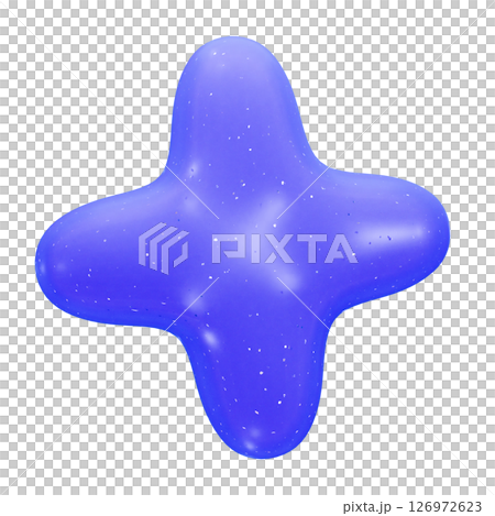 ポップでカラフルな抽象3Dイラスト ポップでカラフルな抽象3Dイラスト 126972623