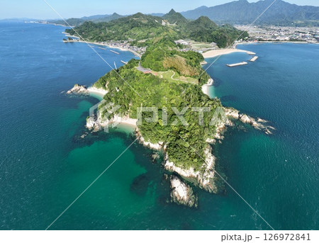 Aerial Image of the Fuwari Peninsula Coastline and Land Park, Ehime, Japan Aerial Image of the Fuwari Peninsula Coastline and Land Park, Ehime, Japan 126972841