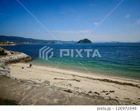 Sunny Beaches and Coastal Views of Fuwari Peninsula, Ehime, Japan 126972848