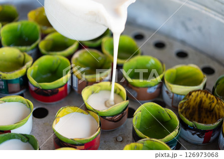 Nian gao or Chinese New Year's cake is sweet food 126973068