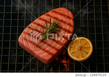 AI generated futuristic doctor analyzing glowing 3D intestine hologram above transparent tablet in clean high tech space symbolizing data driven digital medicine and advanced biomedical innovation 126974124