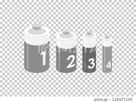 乾電池のイラスト 126975105