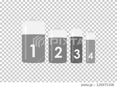 乾電池のイラスト・正面 126975106
