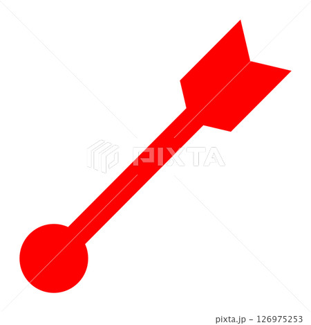 シンプルな弓矢のアイコン デザイン 赤 シンプルな弓矢のアイコン デザイン 赤 126975253