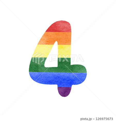 Rainbow number four 126975673