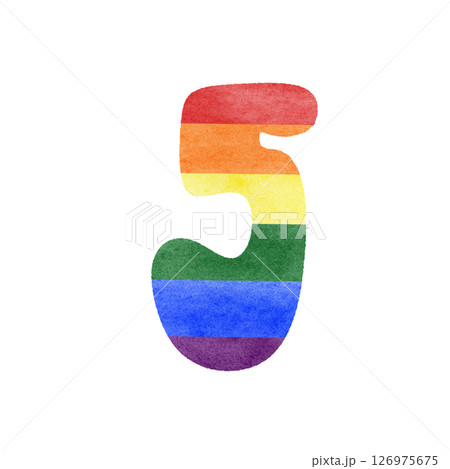 Rainbow number five  126975675