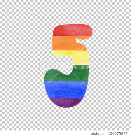 Rainbow number five  126975675