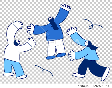 時尚的平面設計人物插圖/插圖 126976063