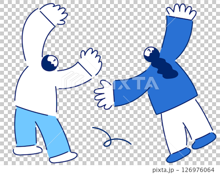 Stylish flat design character illustrations/illustrations 126976064