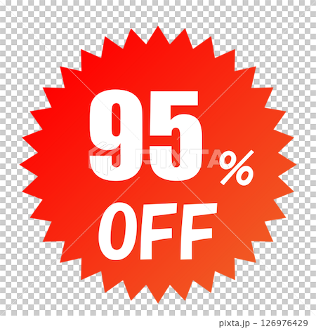 95% 折扣銷售圖標 126976429