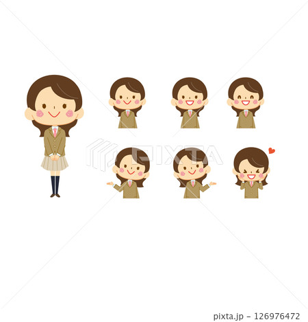 女子大生＿ブレザー冬服 126976472