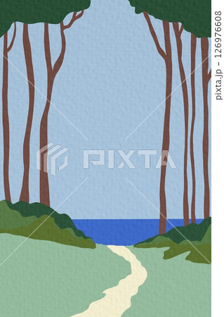 Beautiful forest landscape	 126976608