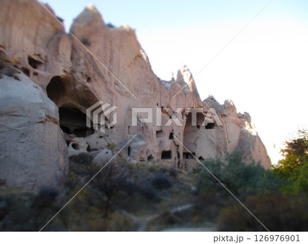 トルコ カッパドキア ゼルヴェ野外博物館 ジオラマ風 トルコ カッパドキア ゼルヴェ野外博物館 ジオラマ風 126976901