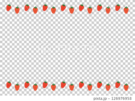 草莓框架頂部和底部向量 126976958