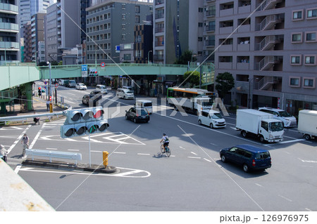 尾長橋歩道橋周辺・王子三丁目交差点の交通【都市イメージ】 尾長橋歩道橋周辺・王子三丁目交差点の交通【都市イメージ】 126976975