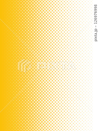 ハーフトーン　背景　縦長　グラデーション　オレンジ 126976998