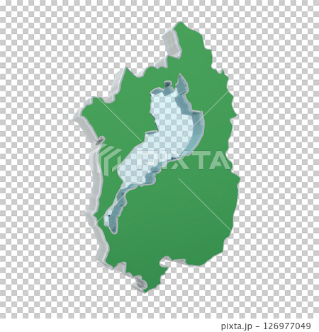 滋賀県(緑:左25度) 滋賀県(緑:左25度) 126977049