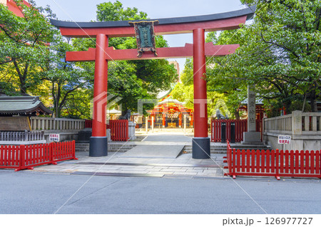 御霊神社 　正面鳥居（大阪市中央区淡路町） 126977727