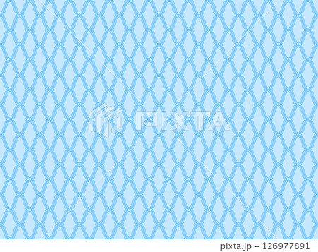 シームレスな水色網目文様背景 126977891