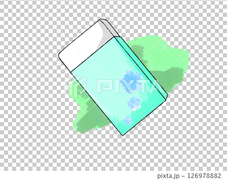 水彩藍色花卉橡皮擦 126978882