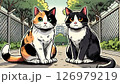 公園の2匹の猫 126979219
