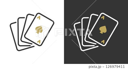 カードゲームのトランプベクターアイコン 126979411