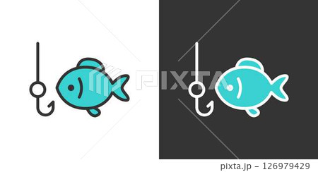 魚釣りアイコン 魚釣りアイコン 126979429