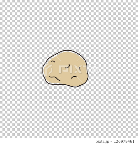 蔬菜簡單插畫土豆 126979461