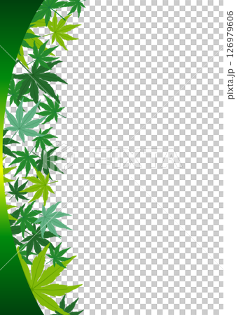 藍色秋葉背景圖 126979606