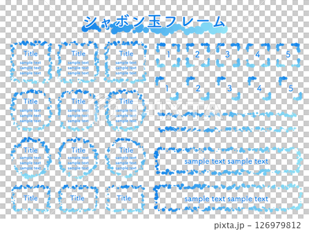 Soap bubble frame 126979812