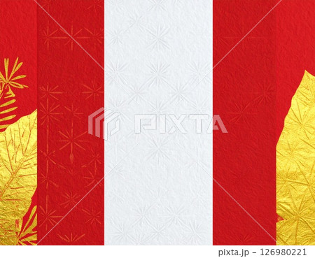 赤と金が映える背景デザイン 126980221