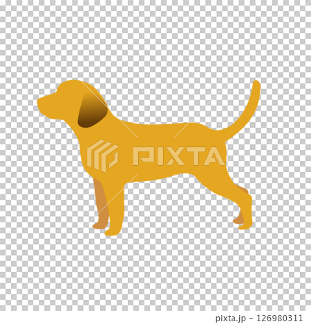 動物狗剪影簡單插圖 動物狗剪影簡單插圖 126980311