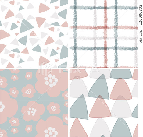 淡い色合いのおしゃれな壁紙セット 126980802