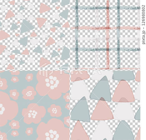 淡い色合いのおしゃれな壁紙セット 126980802