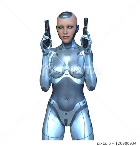 女性サイボーグ 126980934