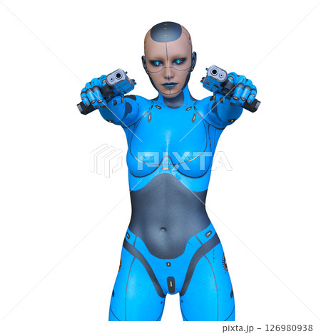 女性サイボーグ 126980938